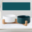 Double Ceramic Cat Food Bowl