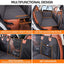 Foldable hard-bottom dog car seat protector